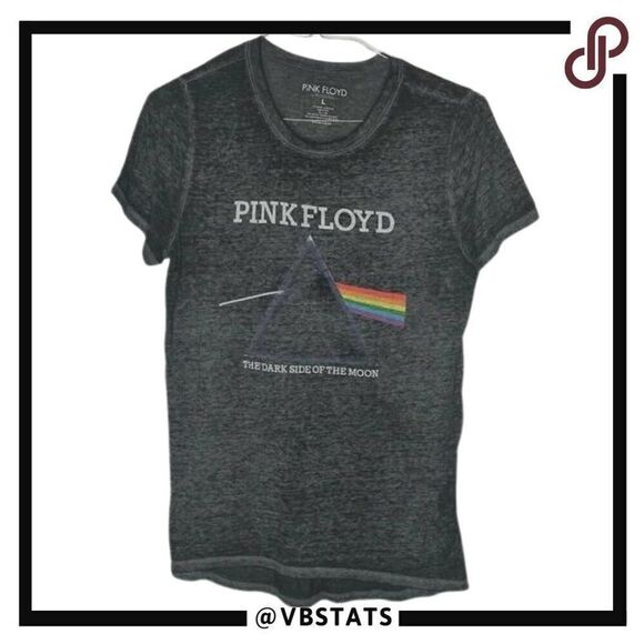 Pink Floyd SS Graphic Design T-Shirt Size Large in Gray/Rainbow Colors - Picture 1 of 5